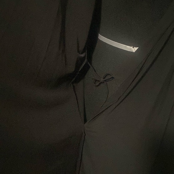 NIC + ZOE Black Onyx Wrap Dress Sz L NWT - Picture 5 of 7